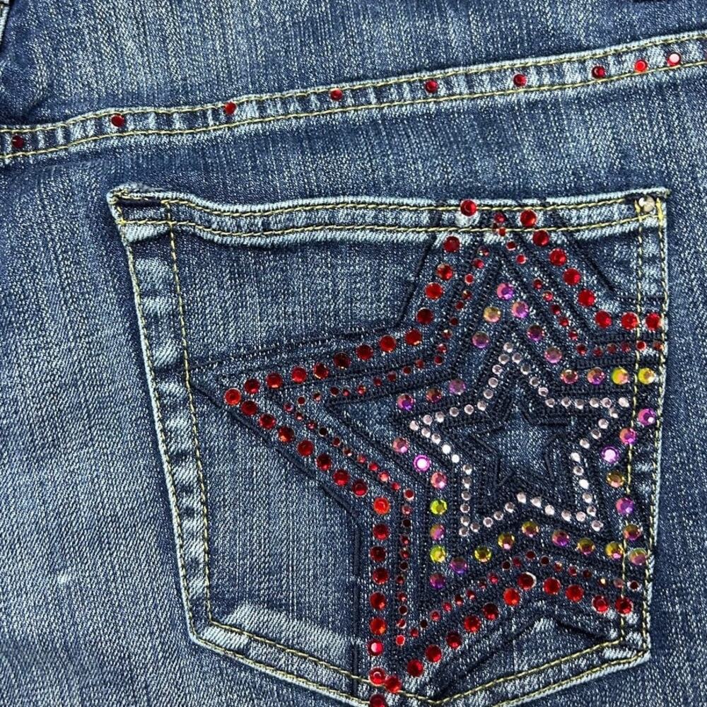 Pepe Jeans London Y2K McBling Denim Jeans – Star Low Rise Bootcut Size 18